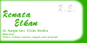 renata elkan business card